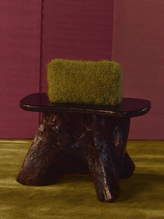 FLOSSY CUSHION  LIME